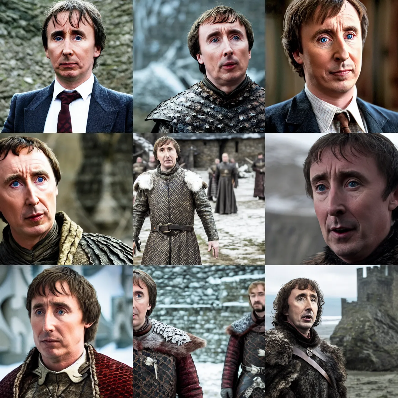 Prompt: film still of alan partridge in game of thrones, photo