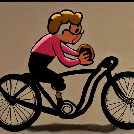 Image similar to donut on bike