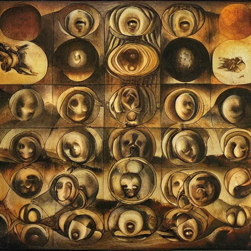 Image similar to the multiverse by leonardo da vinci