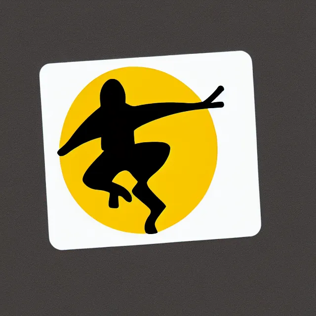 Image similar to svg sticker art of a ninja