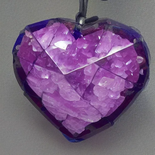 Prompt: crystallized cubed heart, 8k, detailed, very detailed