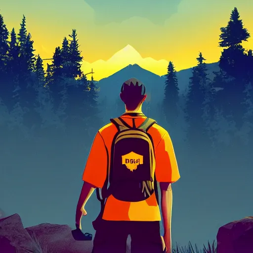 Image similar to firewatch