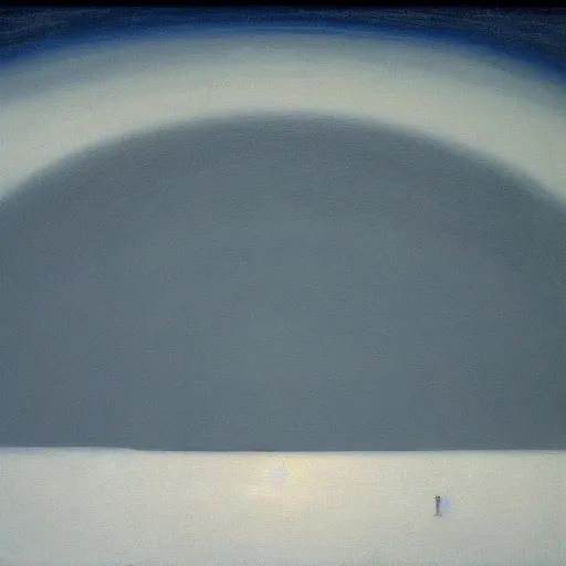 Image similar to the abstract painting'arctic void ', by caspar david friedrich!!!, by rothko!!!