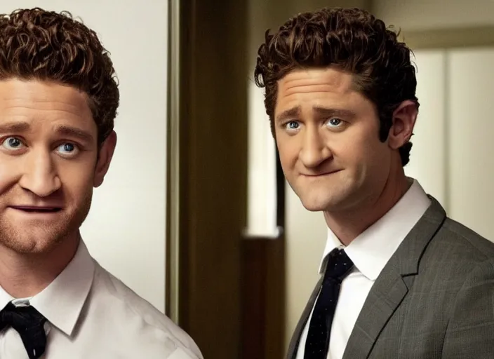 Image similar to will schuester from glee watches you whilst you sleep, creepy photo