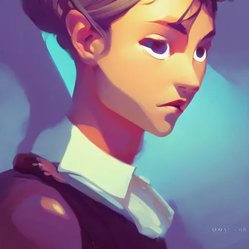 Image similar to face icon stylized minimalist pax, loftis, cory behance hd by jesper ejsing, by rhads, makoto shinkai and lois van baarle, ilya kuvshinov, rossdraws global illumination