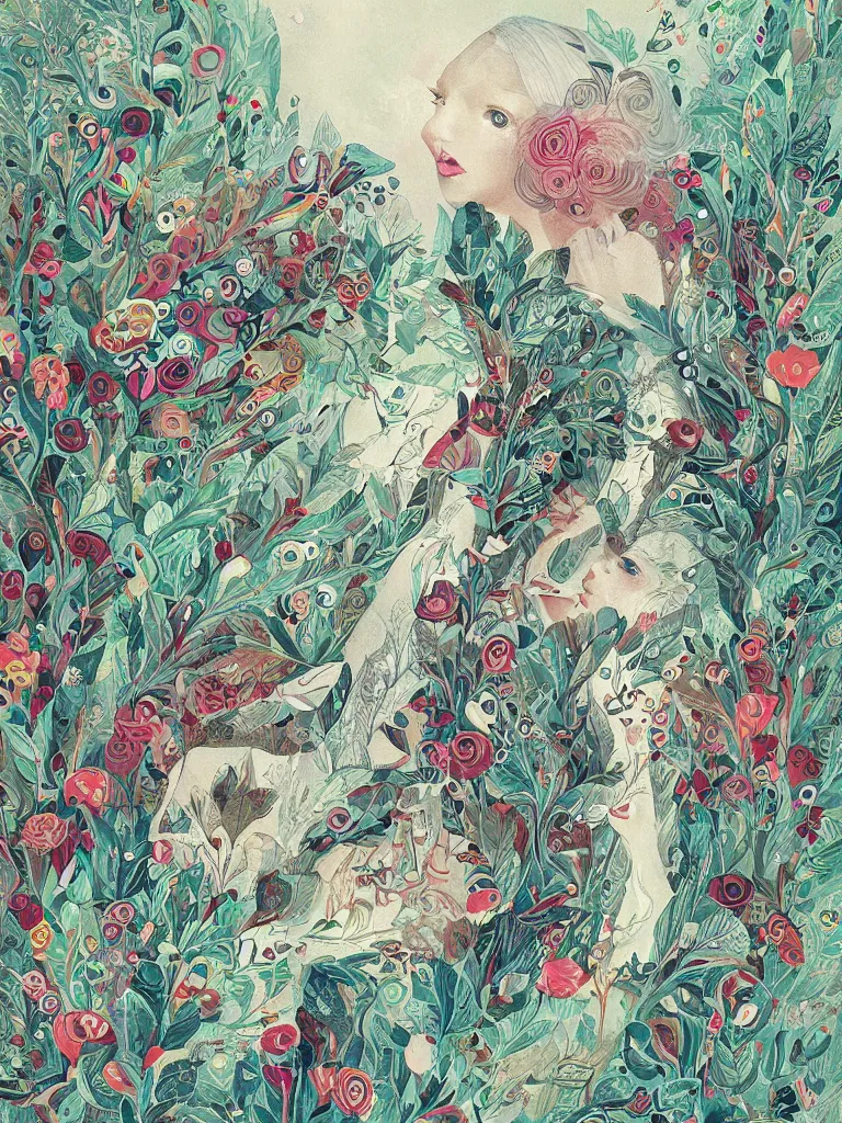 Image similar to a beautiful illustration by alexandra dvornikova,