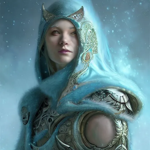 Prompt: an epic concept art of a handsome snow elf in a turquoise cape and silver armour, armed with a bow, albino skin, winter vibes, elegant, very coherent symmetrical artwork, by tomasz alen kopera and alphonse mucha and charlie bowater, photorealistic, sharp focus, octane render, rtx, hdr, unreal 5, trending on artstation