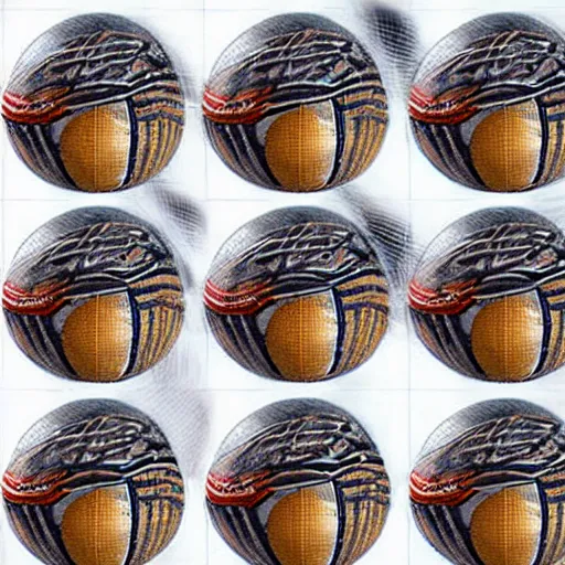 Prompt: tidal wave of baseballs, concept art, by Takumi Park