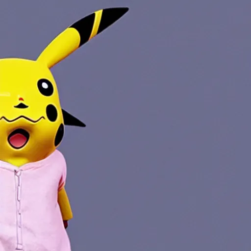 Image similar to photo of a pikachu with the face of emma watson