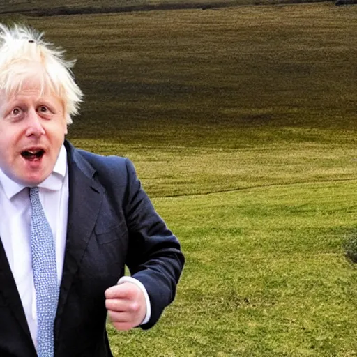 Prompt: Boris Johnson as the childsnatcher from Chitty Chitty Bang Bang