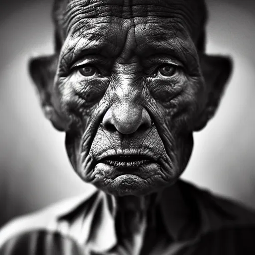 Image similar to portrait of an extraterrestrial by lee jeffries