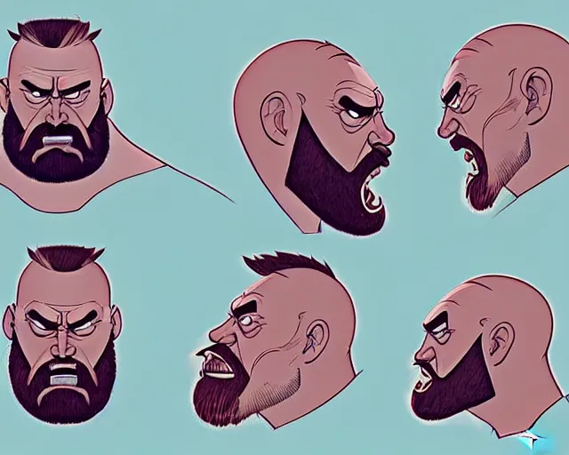 Image similar to a study of cell shaded cartoon of zangief, illustration, wide shot, subtle colors, post grunge, concept art by josan gonzales and wlop, by james jean, Victo ngai, David Rubín, Mike Mignola, Laurie Greasley, highly detailed, sharp focus, alien, Trending on Artstation, HQ, deviantart, art by artgem
