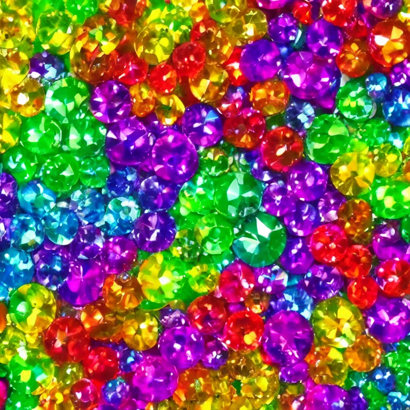 Prompt: multicolored crystals, growing, exploding, bright, colorful, photorealistic, ultra detailed, reflections, rainbow, 4 k