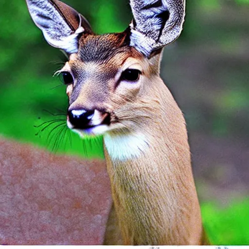 Image similar to a deer - cat - hybrid, animal photography