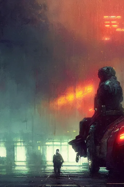 Image similar to Officer K from Blade Runner 2049. Beeple, grimshaw, thomas cole, ismail inceoglu, winslow homer, greg rutkowski, gerald brom, marc simonetti, simon stalenhag, anton fadeev, donglu yu