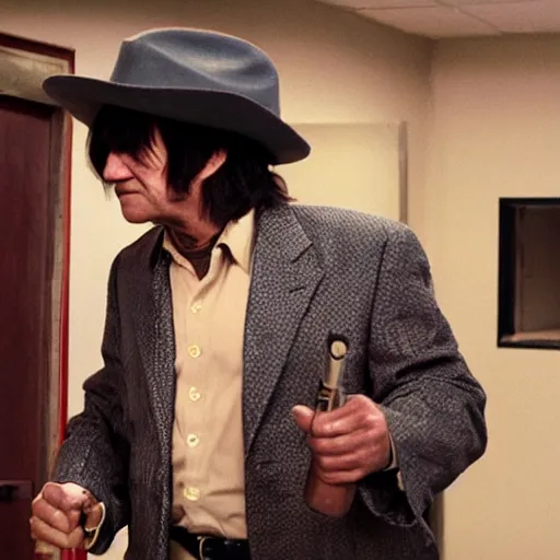 Image similar to the bad guy from no country for old men javier