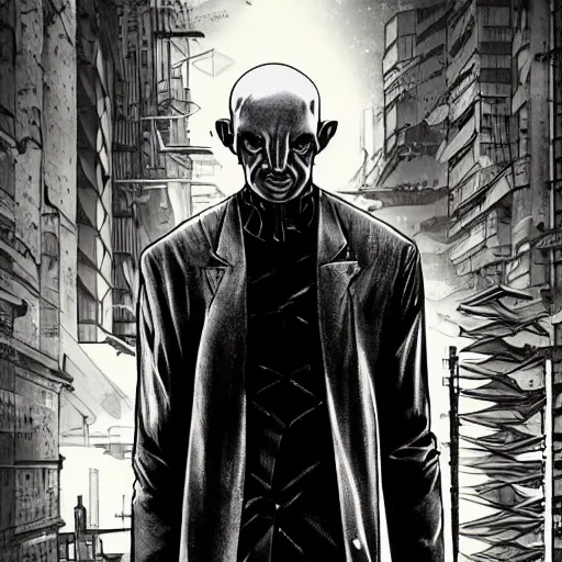 Image similar to cyberpunk nosferatu