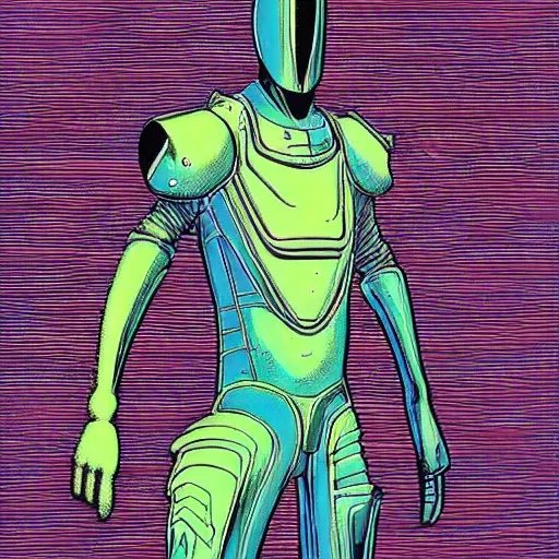 Image similar to techno - spirit utopian gallant knight, future perfect, award winning digital art by moebius