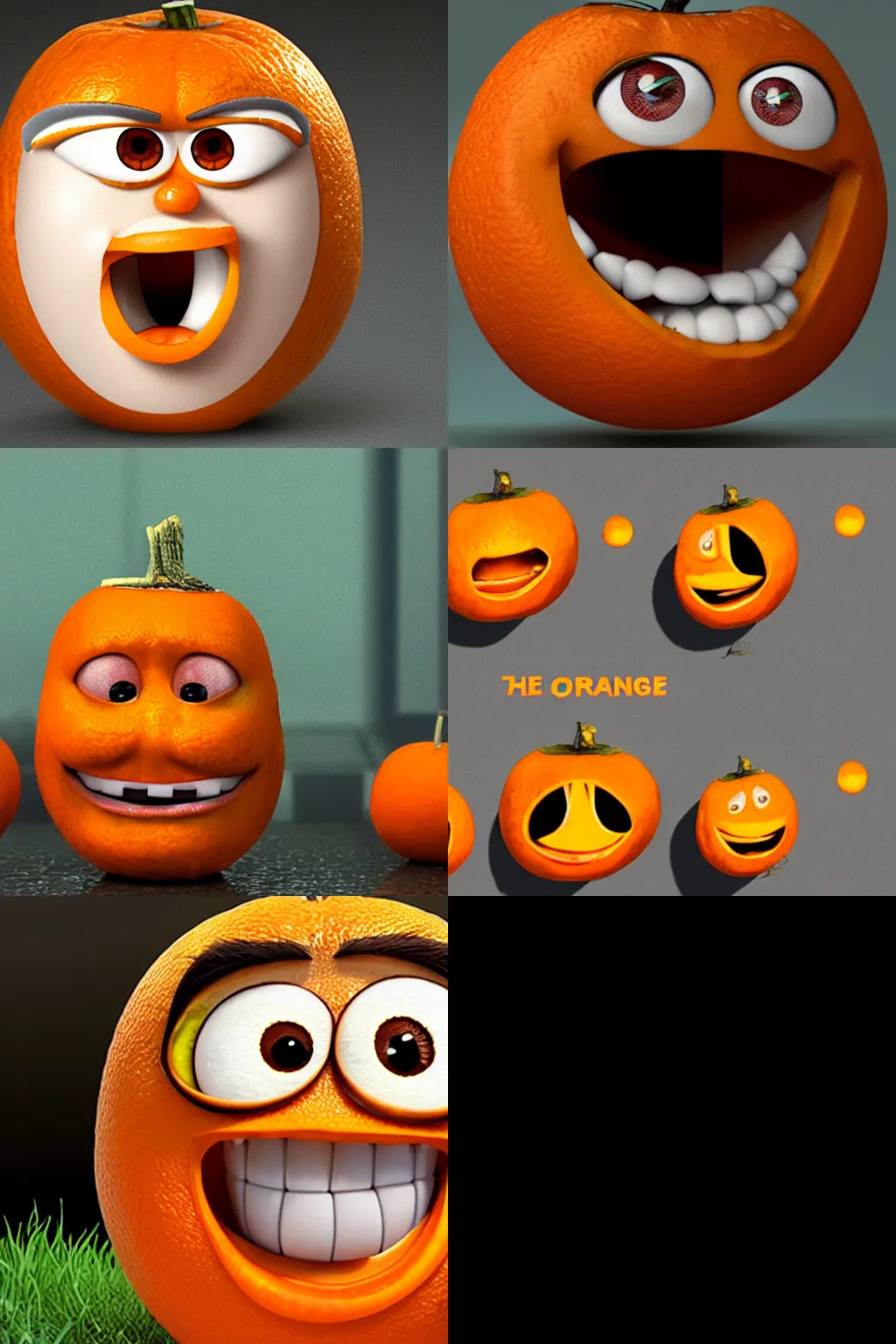 Prompt: the annoying orange