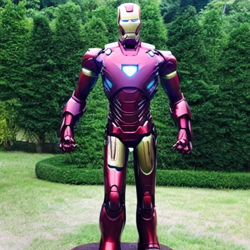 Prompt: “an iron statue of iron man”