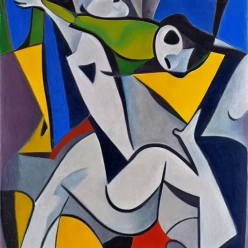 Image similar to Guernica in the style of Matisse, it is very beautiful, oil on canvas