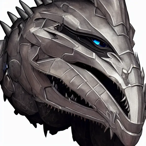 Prompt: high quality close up headshot of a cute beautiful stunning robot anthropomorphic female dragon, with sleek silver armor, a black OLED visor over the eyes, facing the camera, high quality maw open and about to eat you, you being dragon food, the open maw being detailed and soft, highly detailed digital art, furry art, anthro art, sci fi, warframe art, destiny art, high quality, 3D realistic, dragon mawshot, maw art, furry mawshot, macro art, dragon art, Furaffinity, Deviantart