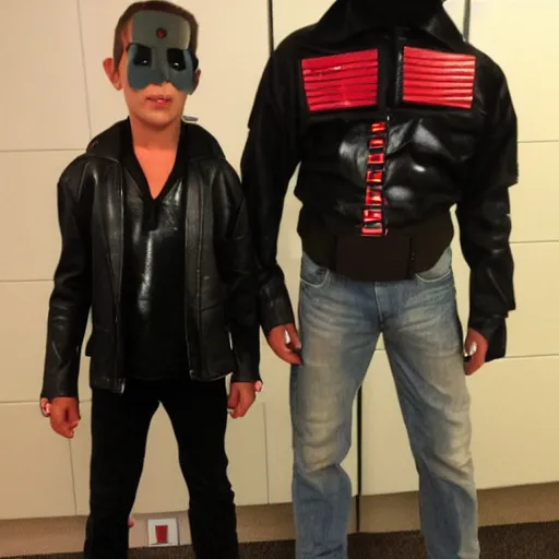 Prompt: terminator Halloween costume