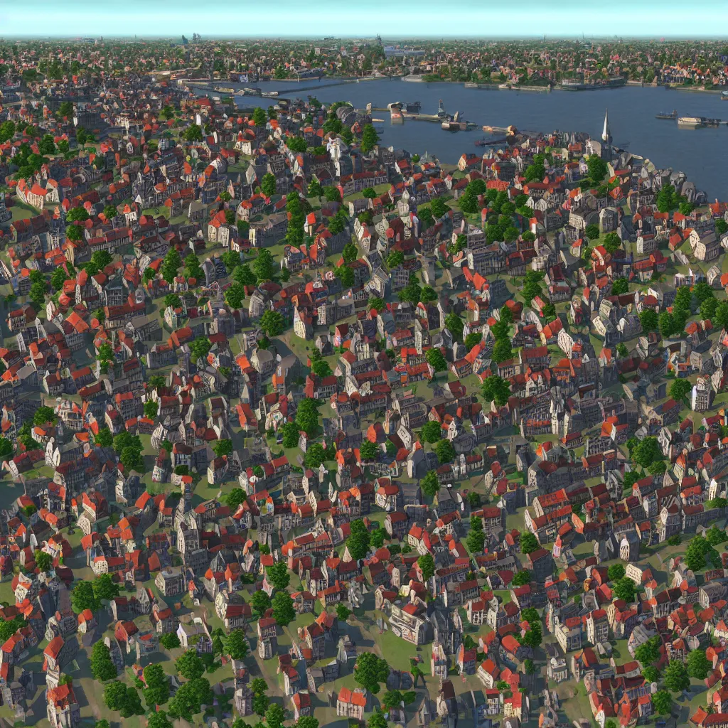 Image similar to cities skylines gdansk