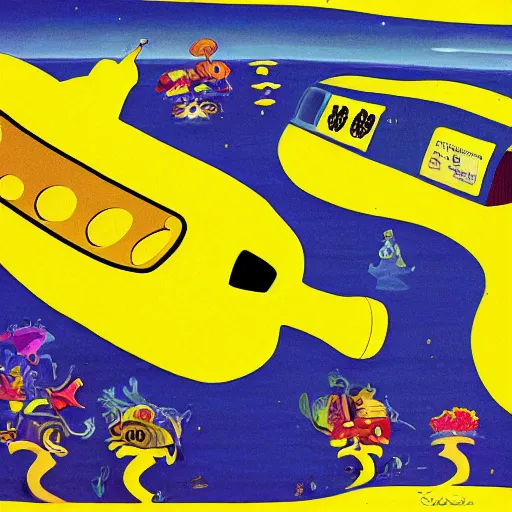 Image similar to yellow submarine