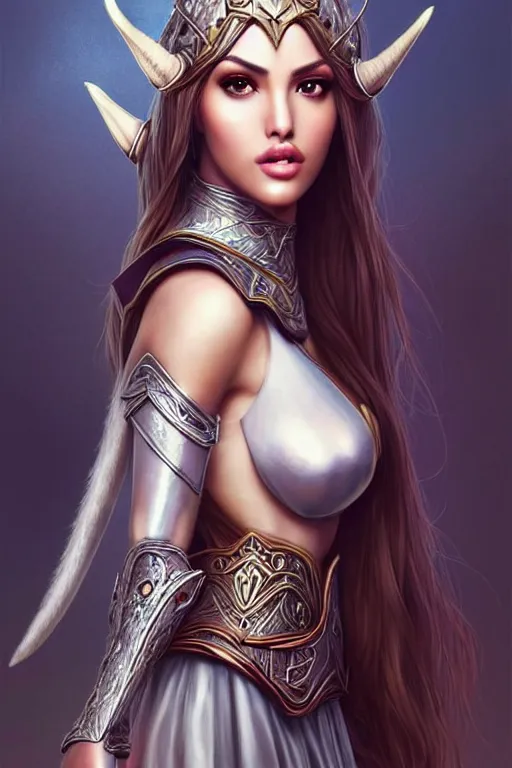 Prompt: hyper - realistic, gorgeous!! woman resembling eiza gonzalez as a high elf, princess, viking, warrior | high detail, intricate, digital painting, artstation, elegant, divine, smooth, sharp focus, dugneons and dragons, world of warcraft, character design, concept art, illustration, art by artgerm & jeehyung lee & wlop