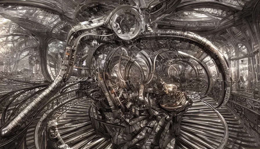 Image similar to biomechanical utopia, hyper realistic,