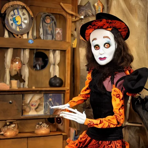 Image similar to animatronic witch