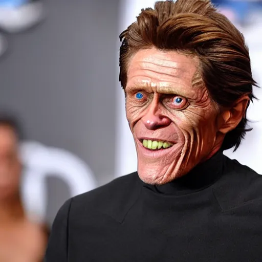 Prompt: Willem Dafoe as a Sith Lord, press photography