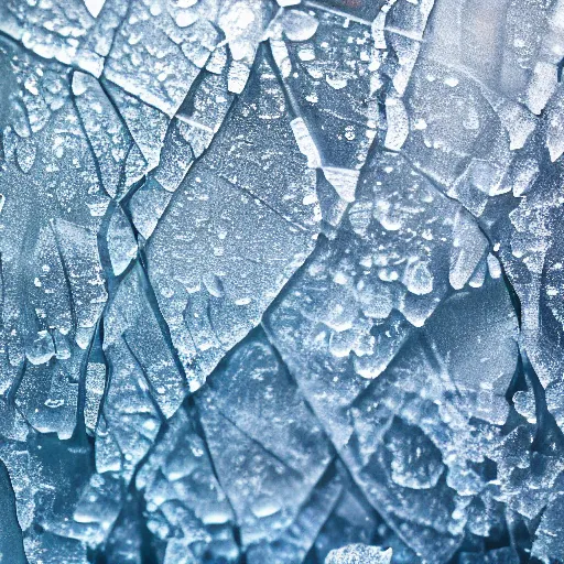 Prompt: a transparent sheet of frosted ice, with a barely visible eye behind it, XF IQ4, f/1.4, ISO 200, 1/160s, 8K, RAW, unedited, symmetrical balance, in-frame