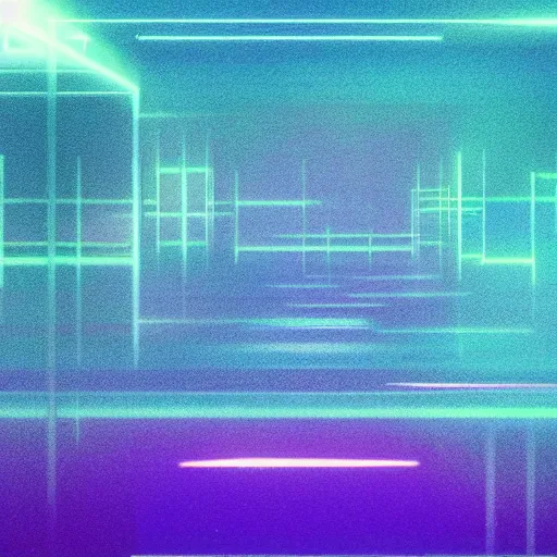 Prompt: vaporwave liminal space