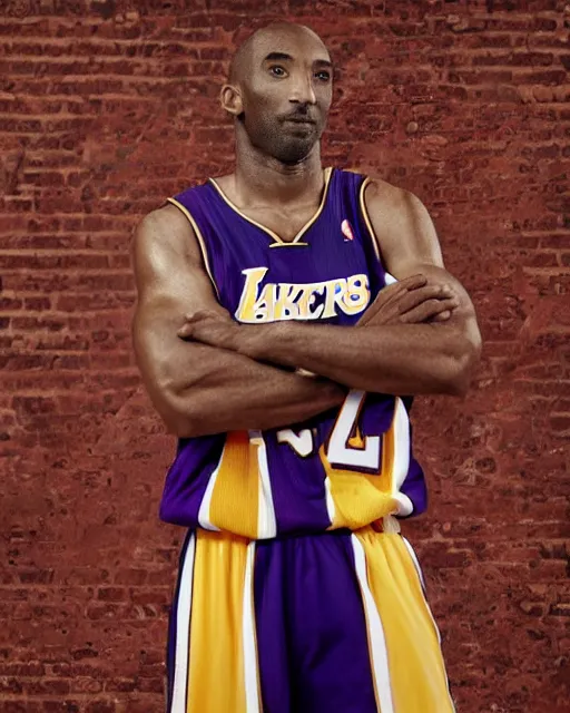 KREA - portrait of kobe bryant, wrinkled, in 7 0 years old, wearing lakers  jersey, photography by steve mccurry, 1 5 mm lens, in his study, trending  on artstation