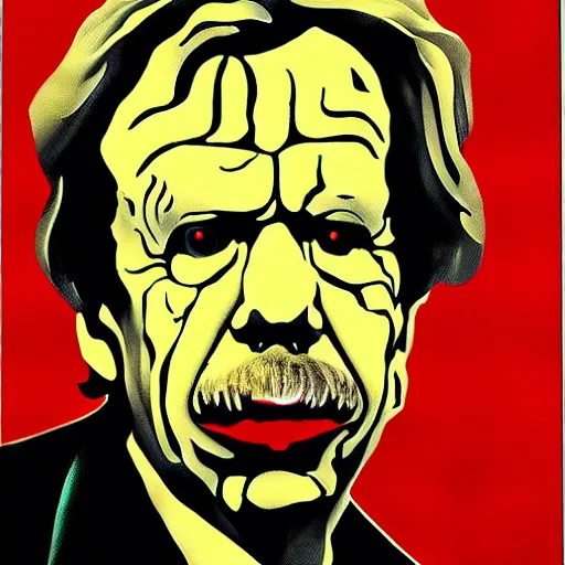 Image similar to portrait of vaclav havel as the it by stephen king