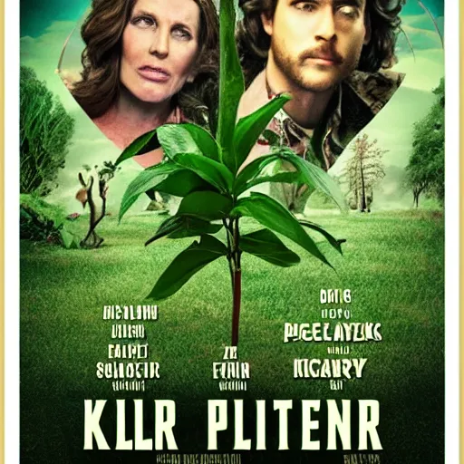 Prompt: killer plant movie poster