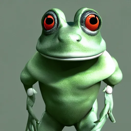 Image similar to hyperrealistic film still of a person wearing a frog mascot costume, stunning 3 d render, inspired by istvan sandorfi & greg rutkowski & unreal engine, perfect facial symmetry, dim volumetric cinematic lighting, 8 k octane comprehensive render, extremely hyper - detailed, incredibly lifelike attributes, intricate, real flesh texture, masterpiece, artstation, stunning,