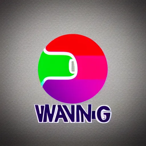 Image similar to logo for a plastic bag company called wang, fresh cool colors, trending on pinterest