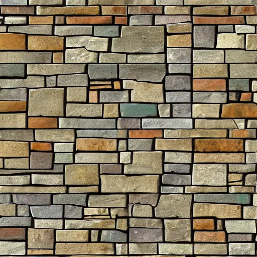 Image similar to a painterly stylized stone cladding texture