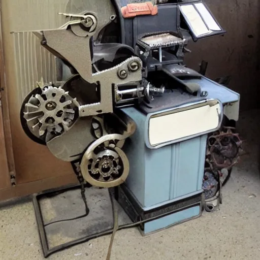 Image similar to steampunk copy machine