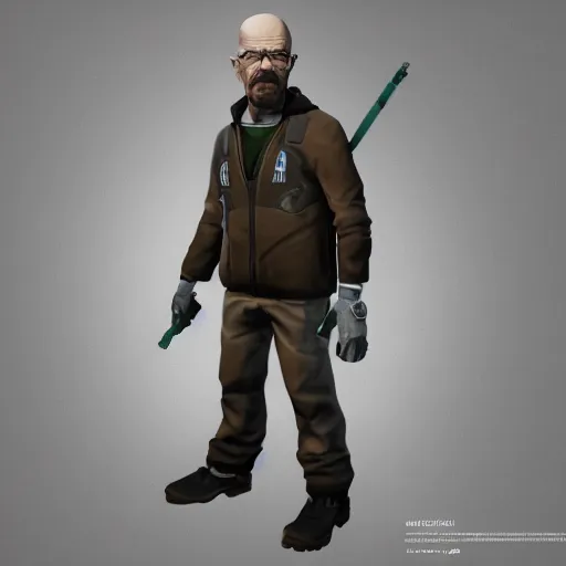 Prompt: walter white as gordon freeman 4k artstationHD