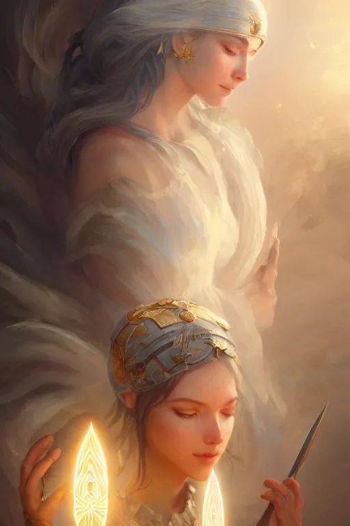 Image similar to goddess of the light, highly detailed, digital painting, artstation, concept art, smooth, sharp focus, illustration, unreal engine 5, 8 k, art by artgerm and greg rutkowski and edgar maxence