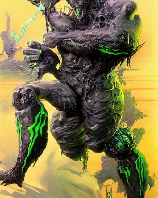 Prompt: monster energy by peter andrew jones, hyper detailed