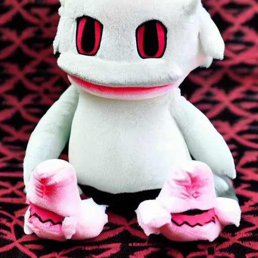 Prompt: cute fumo plush of my sleep paralysis demon, the creature that visits me at night, the monster from underneath my bed