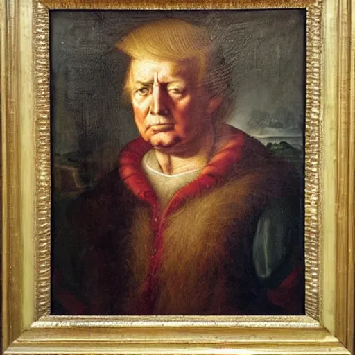 ‘Portrait of Donald Trump, renaissance painting’ | Stable Diffusion