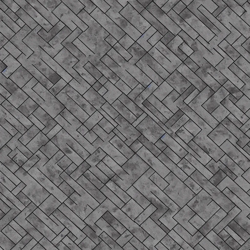 Prompt: dystopian floor tile texture, brutalist, retrofuturism, white and black, clean, highly detailed, trending on artstation, seamless texture