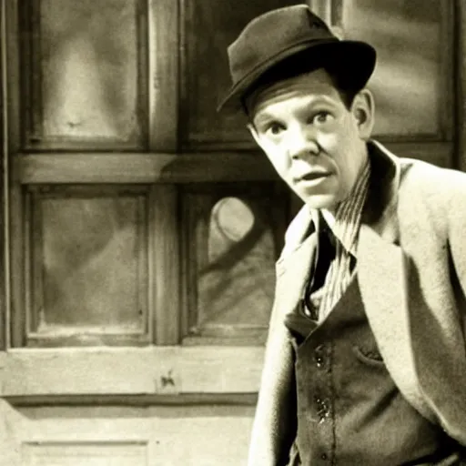 Prompt: thirtyone years old lee evans as ( ( ( a tramp ) ) ) ( ( ( in city lights ) ) ) ( 1 9 3 1 ) - n 9