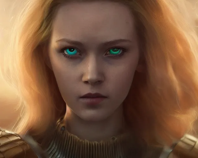 Image similar to epic cinematic shot of beautiful scandinavian princess with symmetrical face stunning eyes and long blonde dodging bullets in matrix bullettime, weta disney pixar, hi - fructose, decadent highly - detailed digital painting, golden ratio, octane render, artstation, cinematic composition, smooth, sharp focus, artgerm, mucha, loish, wlop hdr